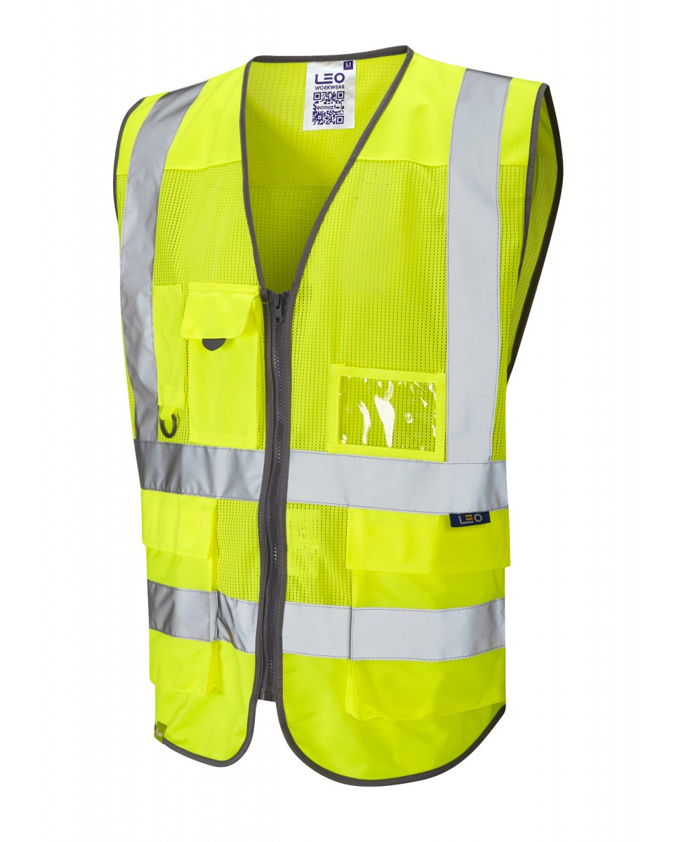 ISO 20471 Class 2 Coolviz Superior Waistcoat Yellow